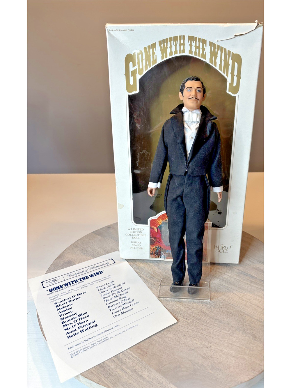 Vintage 1989 Gone With The Wind World Doll Limited Edition Rhett